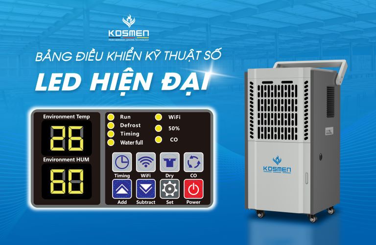 Kosmen KM-90S sử dụng bảng điều khiển điện tử công nghệ mới