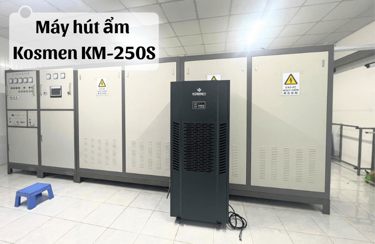 Máy hút ẩm công suất lớn Kosmen KM-250S xử lý ẩm mạnh mẽ