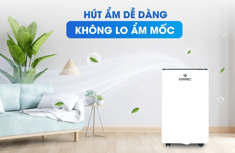 Máy hút ẩm dân dụng Kosmen KM-60S là dòng sản phẩm được nhiều gia đình tin tưởng sử dụng để xử lý ẩm mốc