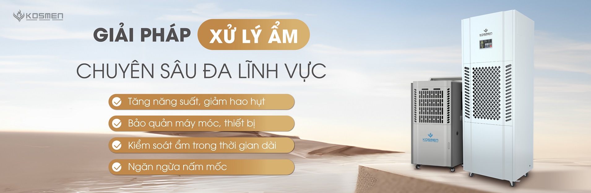 Máy Hút Ẩm Kosmen Công Nghệ Đức Hiện Đại