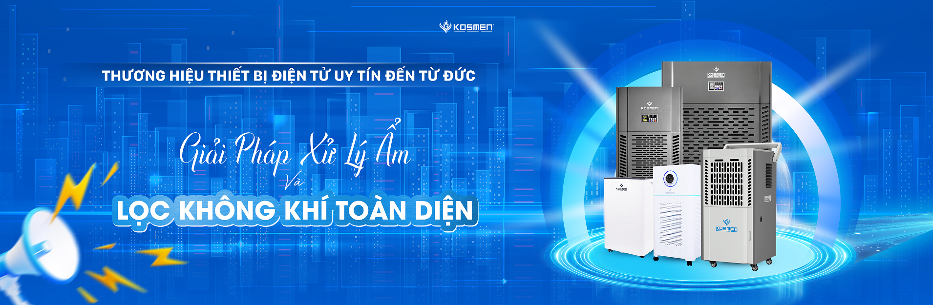 Đánh bay ẩm mốc với máy hút ẩm Kosmen